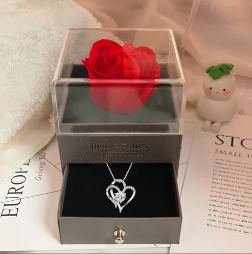 Coffret avec Rose Ăternelle & Collier