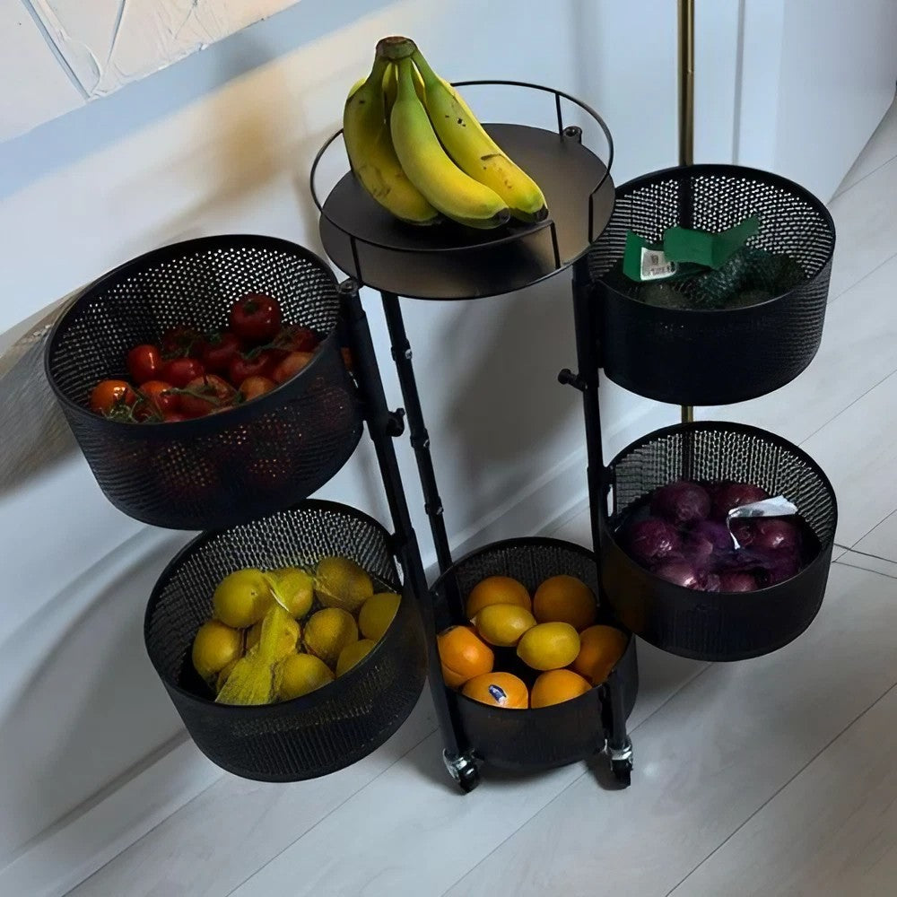 Etagère rotative à 5 étages