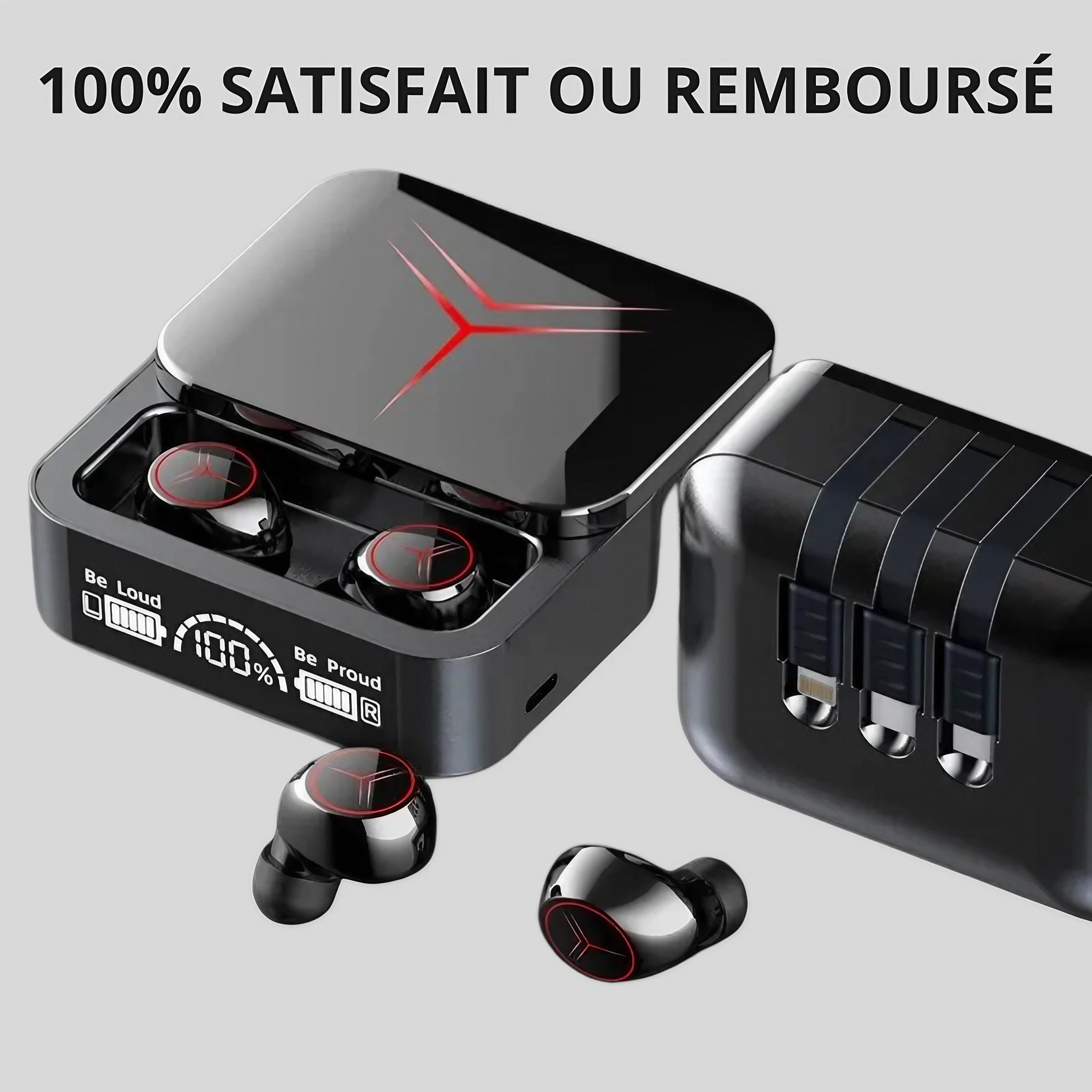 Un écouteur avec power bank acheté = 1 montre conncetée + une pochette imperméable offerte