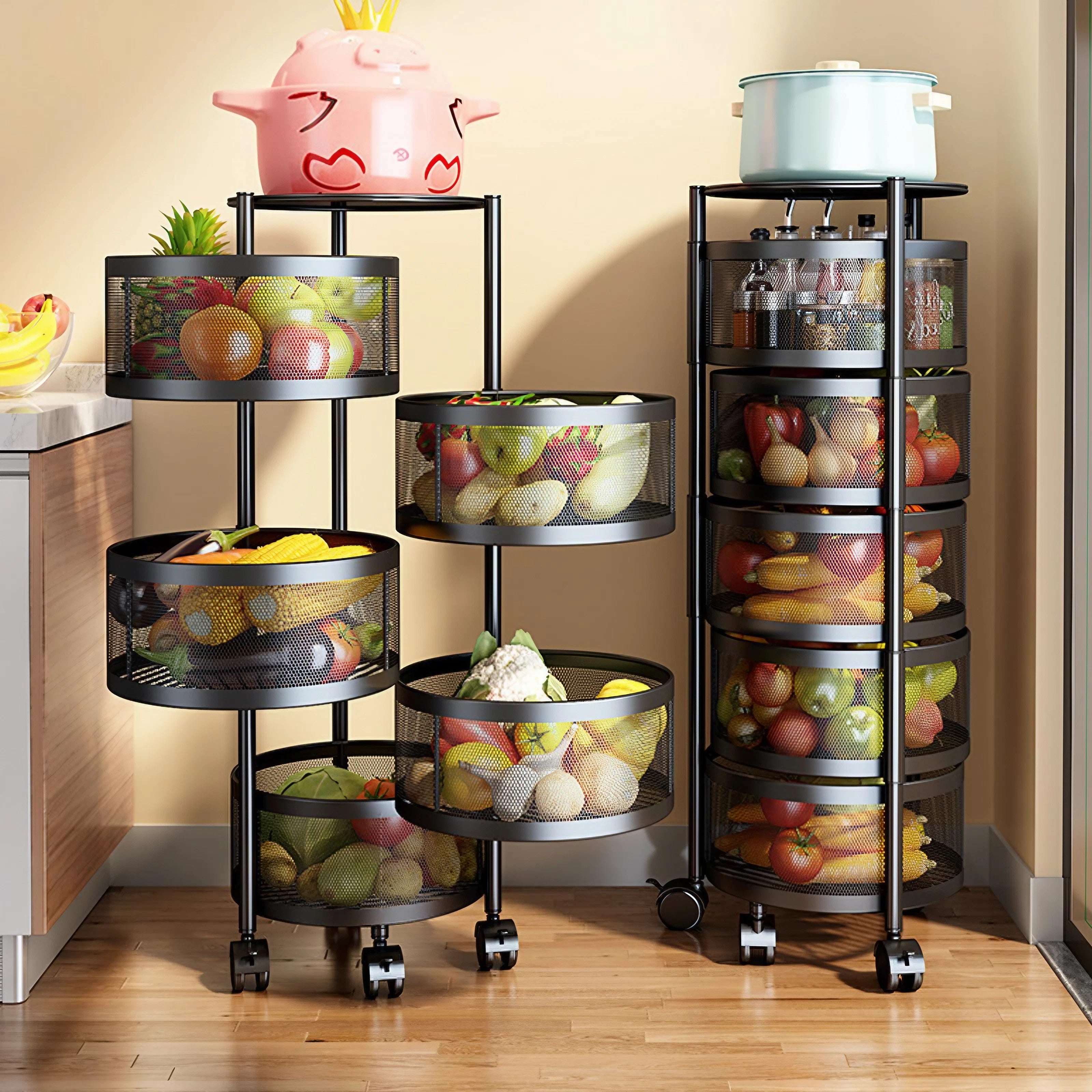 Etagère rotative à 5 étages