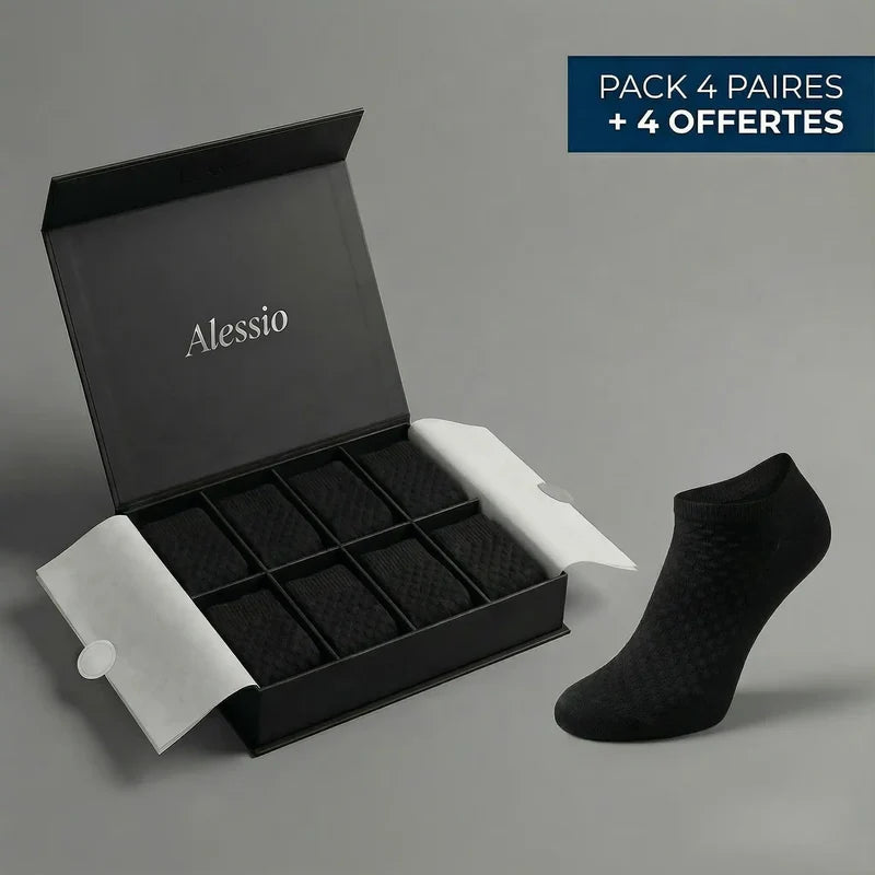 CHAUSSETTES ALESSIO BASSES EN FIBRE DE BAMBOU PREMIUM