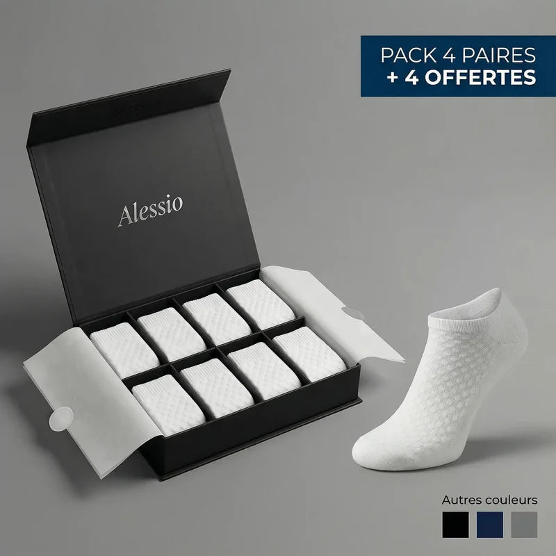 CHAUSSETTES ALESSIO BASSES EN FIBRE DE BAMBOU PREMIUM