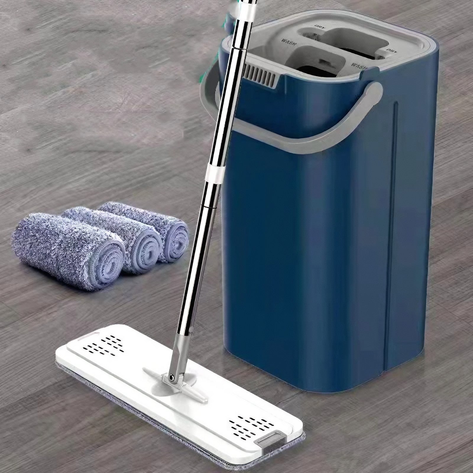 Vadrouille et seau avec essoreur lunixe™