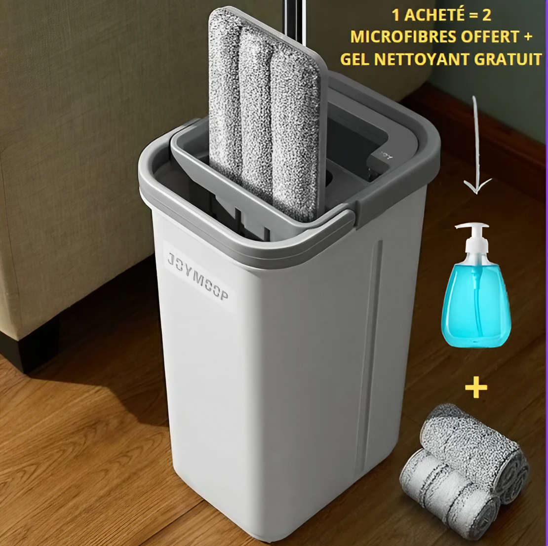 Vadrouille et seau avec essoreur lunixe™