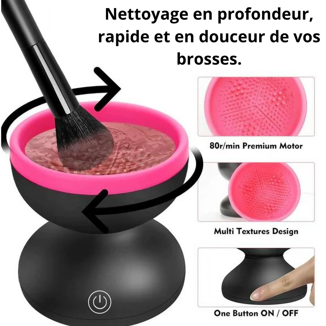 Nettoyant électrique pour pinceaux de maquillage